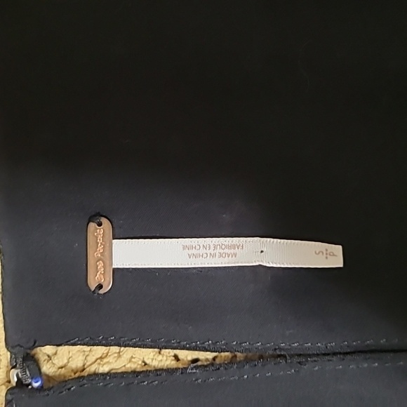 Free People Black 'Two Faces' Smocked Mini Dress - Size S - Picture 8 of 9